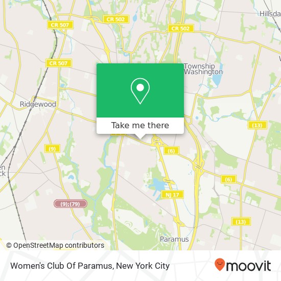 Women's Club Of Paramus map