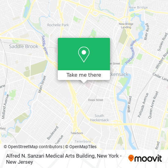 Mapa de Alfred N. Sanzari Medical Arts Building