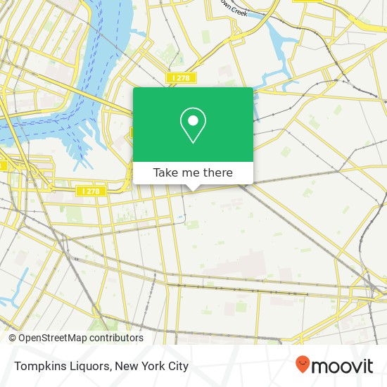 Tompkins Liquors map