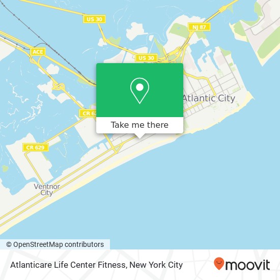 Mapa de Atlanticare Life Center Fitness