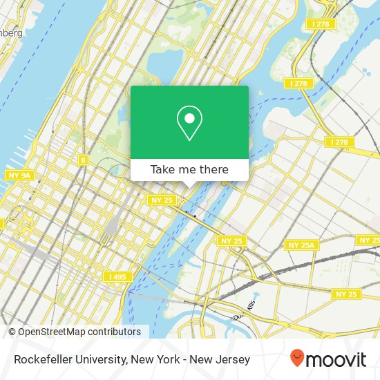Rockefeller University map