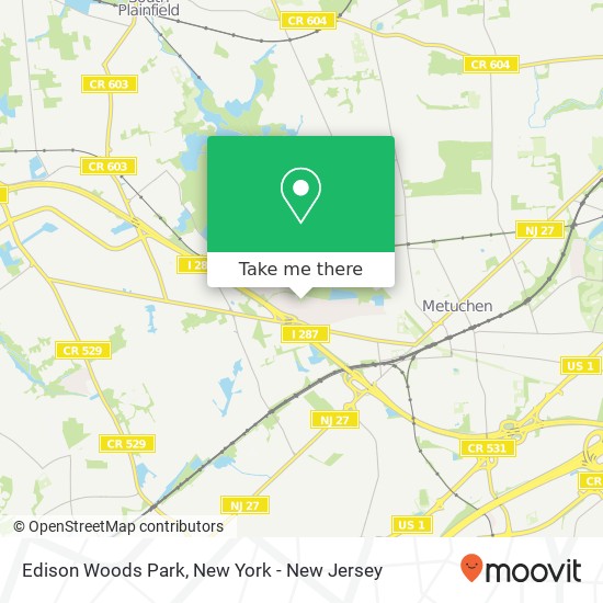 Edison Woods Park map