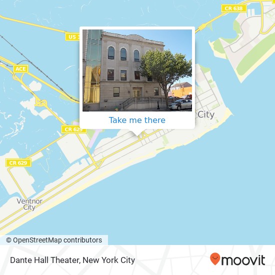 Mapa de Dante Hall Theater