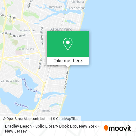 Mapa de Bradley Beach Public Library Book Box