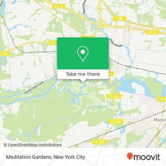 Mapa de Meditation Gardens