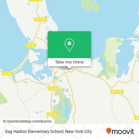 Mapa de Sag Harbor Elementary School
