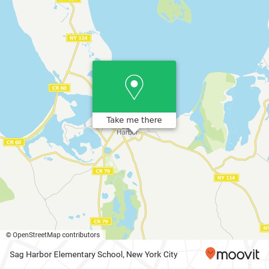 Sag Harbor Elementary School map