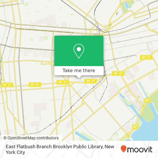 East Flatbush Branch Brooklyn Public Library map