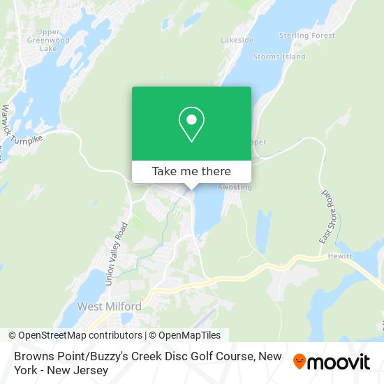 Browns Point / Buzzy's Creek Disc Golf Course map