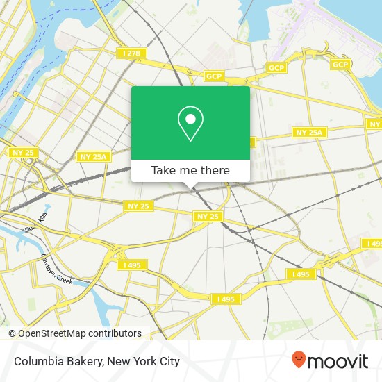 Columbia Bakery map