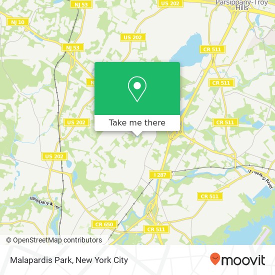 Malapardis Park map