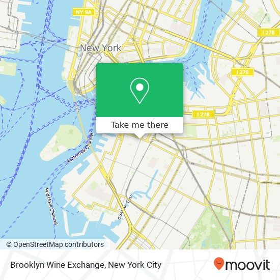 Mapa de Brooklyn Wine Exchange