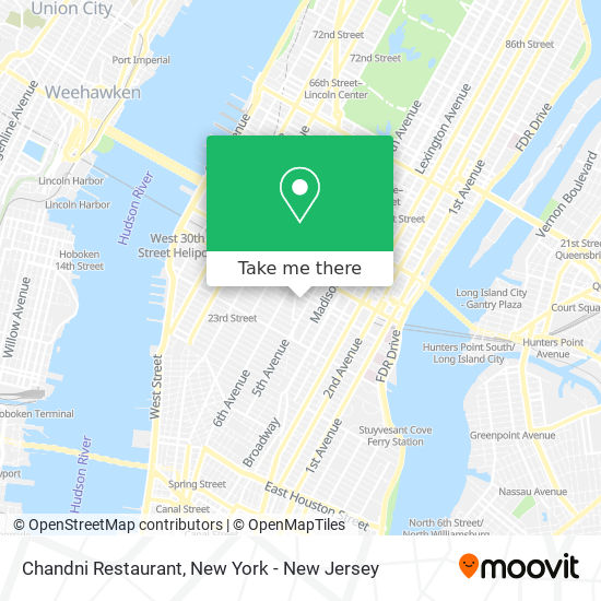 Mapa de Chandni Restaurant