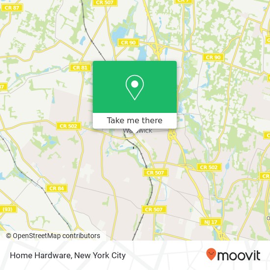 Mapa de Home Hardware