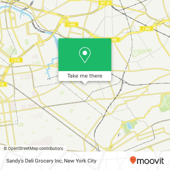 Mapa de Sandy's Deli Grocery Inc