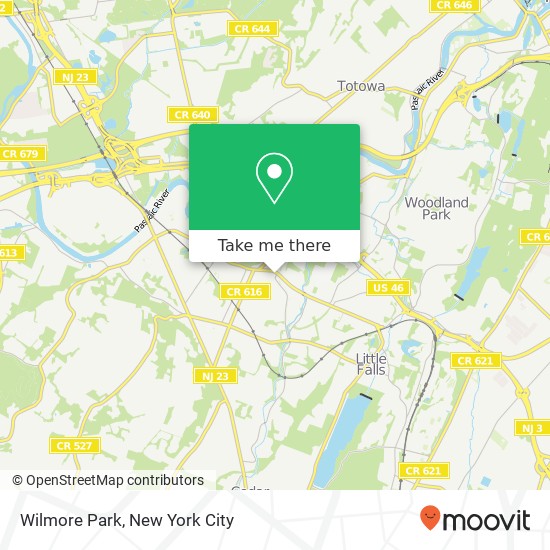 Mapa de Wilmore Park