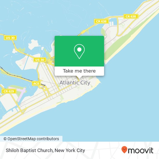 Shiloh Baptist Church map