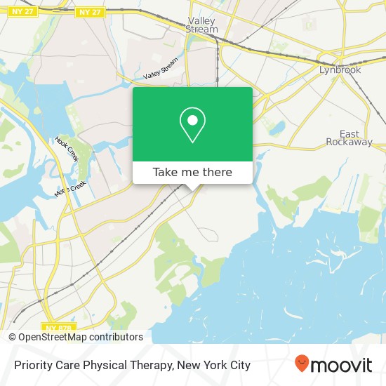 Priority Care Physical Therapy map