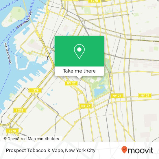 Prospect Tobacco & Vape map