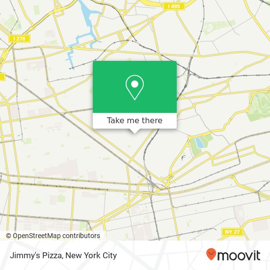 Mapa de Jimmy's Pizza