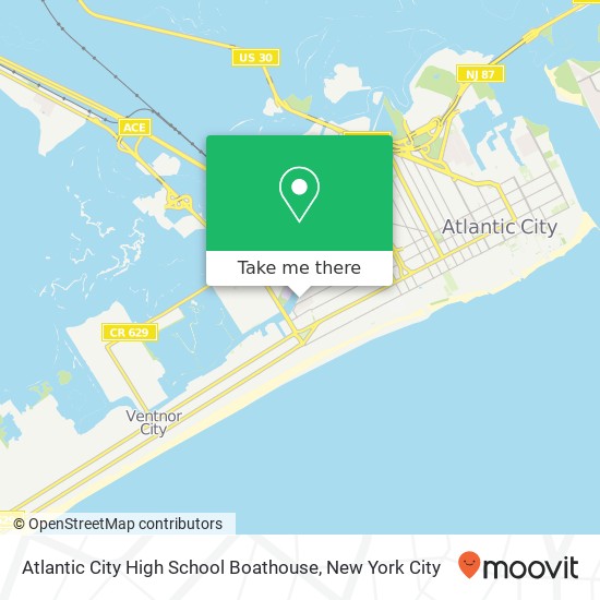 Mapa de Atlantic City High School Boathouse
