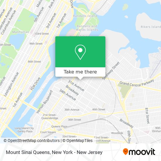 Mapa de Mount Sinai Queens