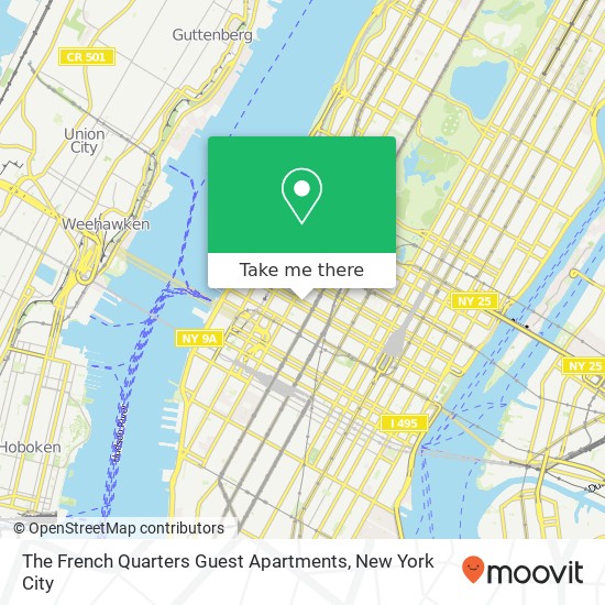 The French Quarters Guest Apartments map