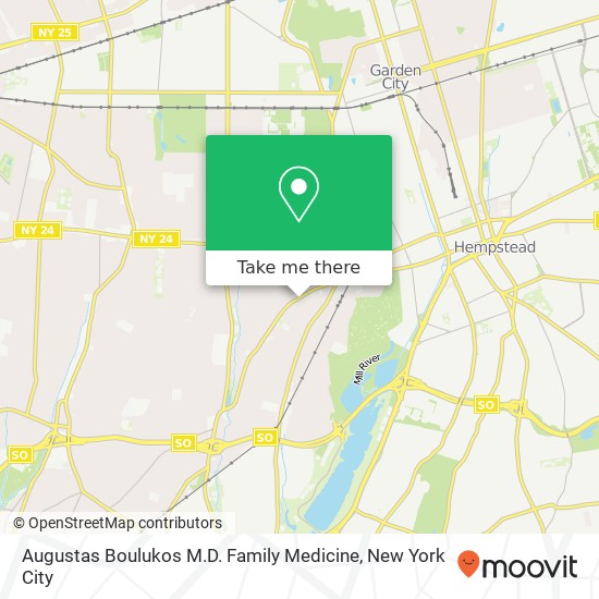 Augustas Boulukos M.D. Family Medicine map
