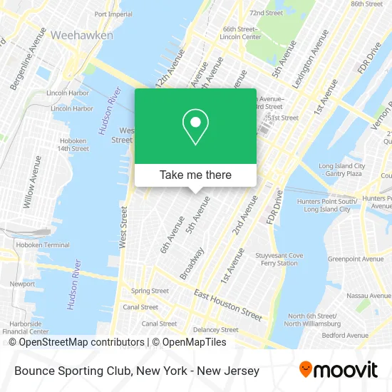 Bounce Sporting Club map