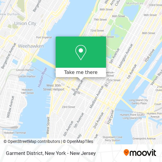 Garment District map