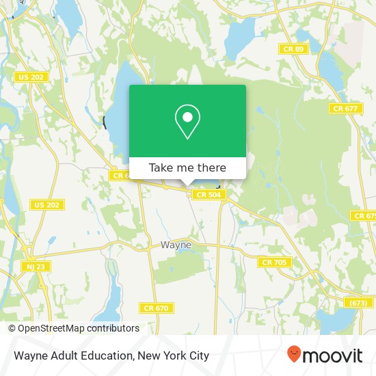 Mapa de Wayne Adult Education