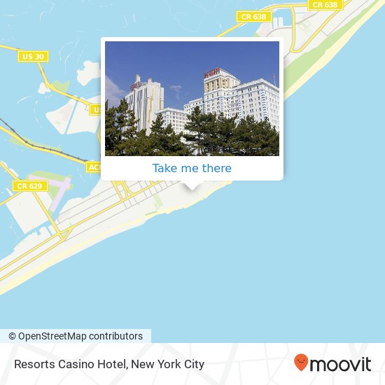 Mapa de Resorts Casino Hotel