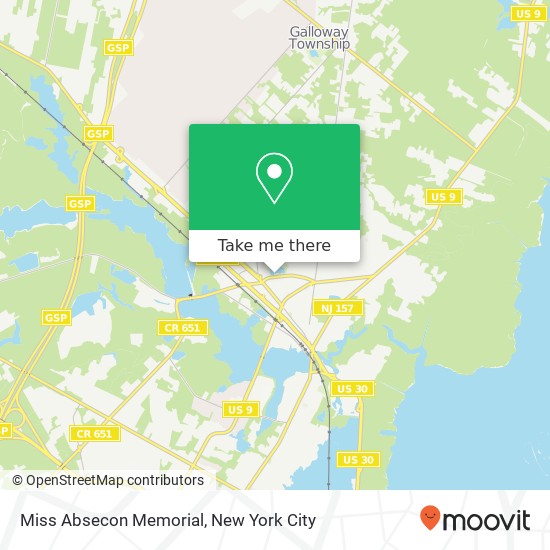 Mapa de Miss Absecon Memorial