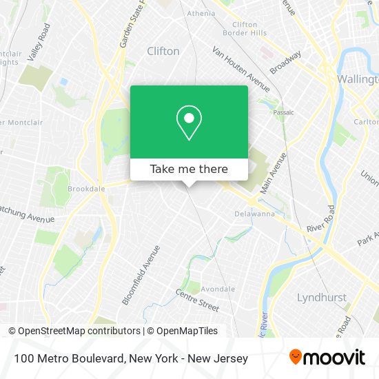 100 Metro Boulevard map