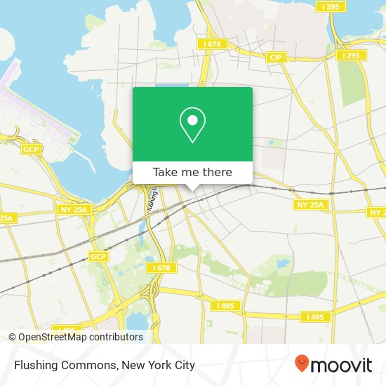 Flushing Commons map