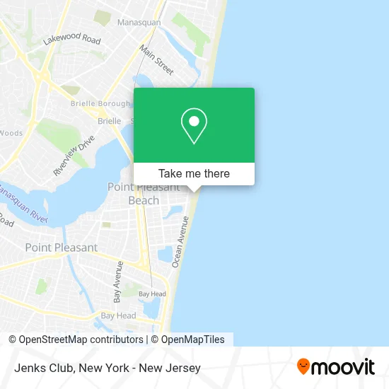 Jenks Club map