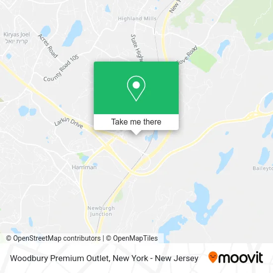 Mapa de Woodbury Premium Outlet