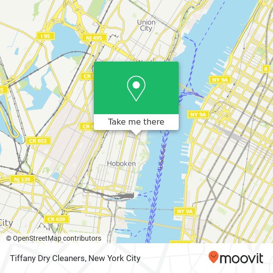 Mapa de Tiffany Dry Cleaners