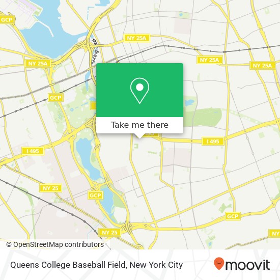 Queens College Baseball Field map