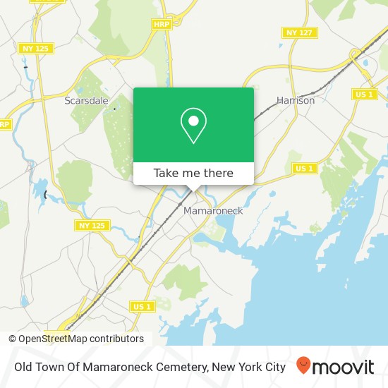 Old Town Of Mamaroneck Cemetery map