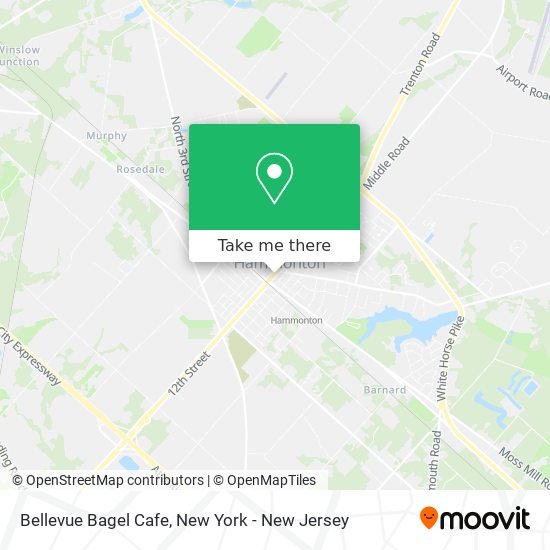 Bellevue Bagel Cafe map