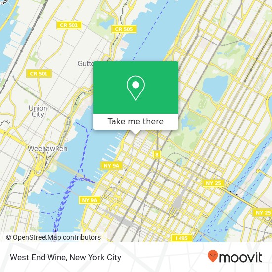 West End Wine map