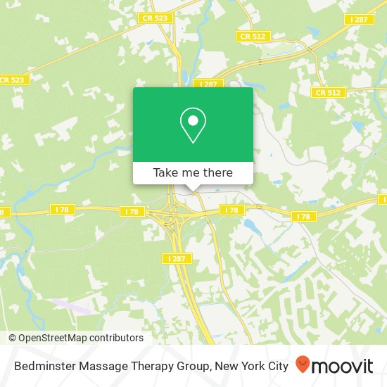 Bedminster Massage Therapy Group map