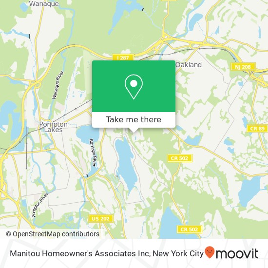 Mapa de Manitou Homeowner's Associates Inc