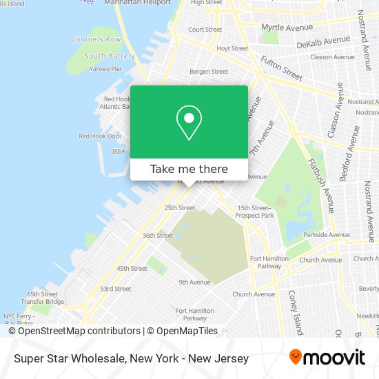 Super Star Wholesale map