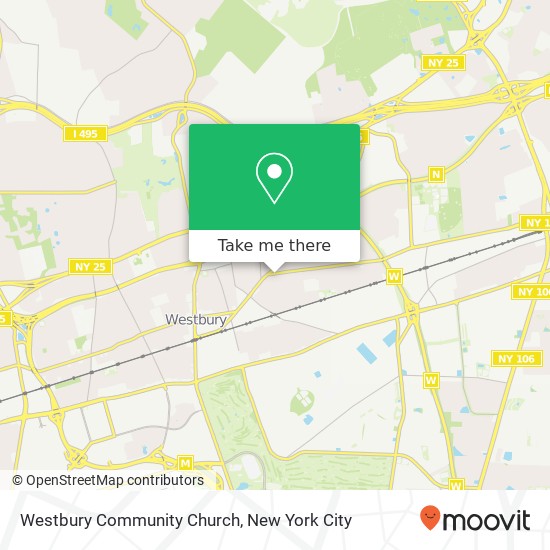 Mapa de Westbury Community Church