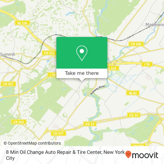 Mapa de 8 Min Oil Change Auto Repair & Tire Center