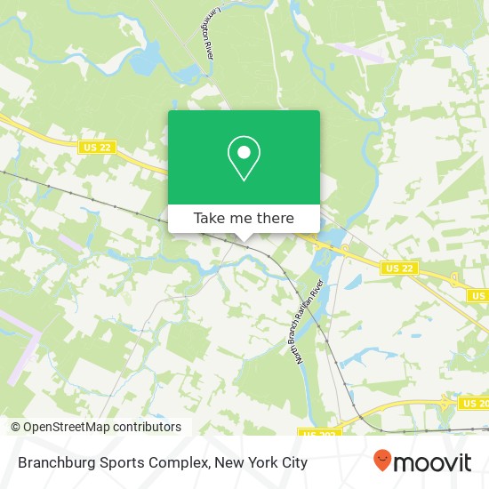 Mapa de Branchburg Sports Complex