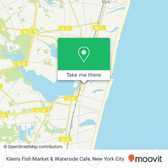 Mapa de Klein's Fish Market & Waterside Cafe