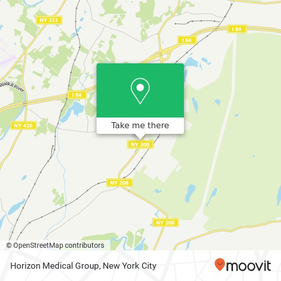 Mapa de Horizon Medical Group